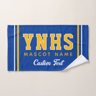 Personalized School Colours & Initials, Team Spiri Hand Towel
