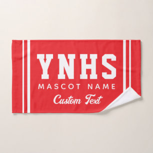 Personalized School Colours & Initials, Team Spiri Hand Towel