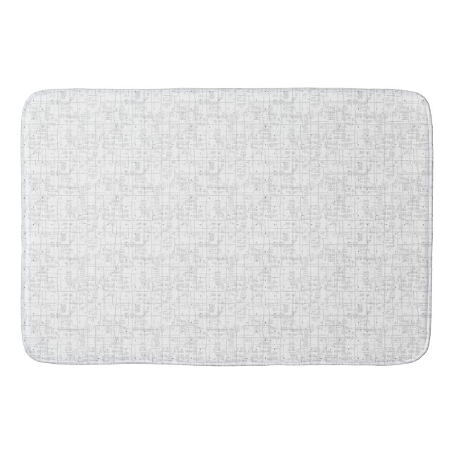 Personalized School Essentials Bath Mat (Front)