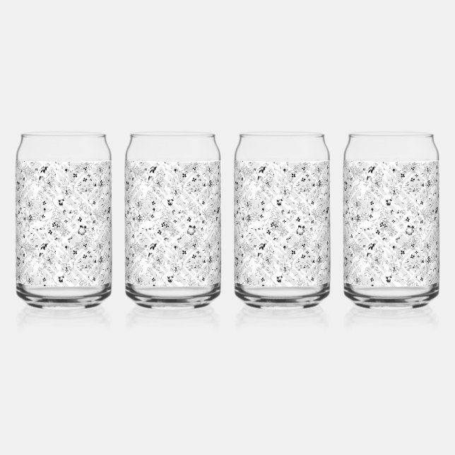 Personalized School Essentials Can Glass (Front)