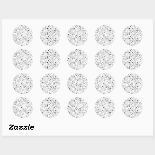 Personalized School Essentials Classic Round Sticker (Sheet)