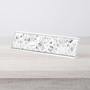 Personalized School Essentials Desk Name Plate