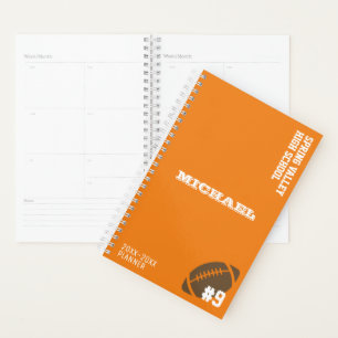 Personalized School Football Planner