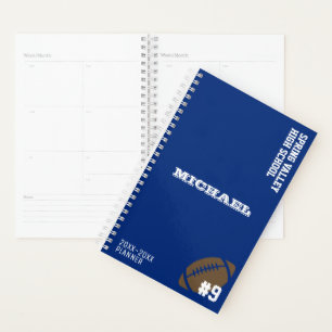 Personalized School Football Planner