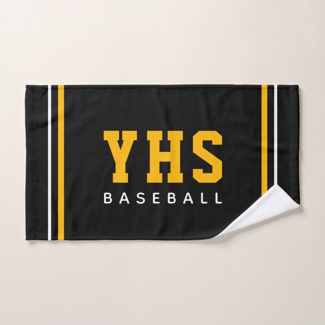 Personalized School Initials Baseball Team  (Serviette à main)