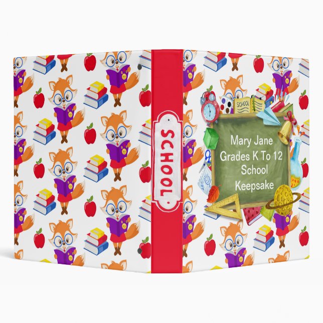 Personalized School Keepsake Binder (Background)