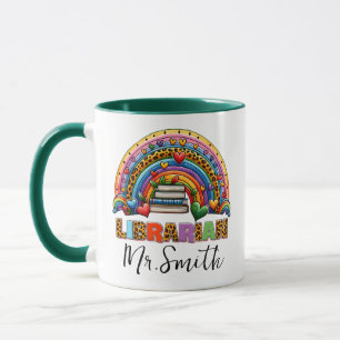 Personalized School Librarian Day Custom Name Mug