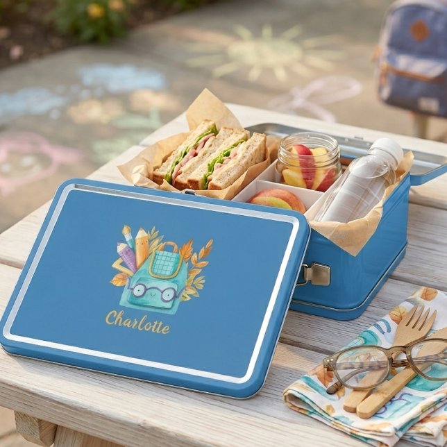 Personalized School Lunchbox with Photo & Name (Creator Uploaded)