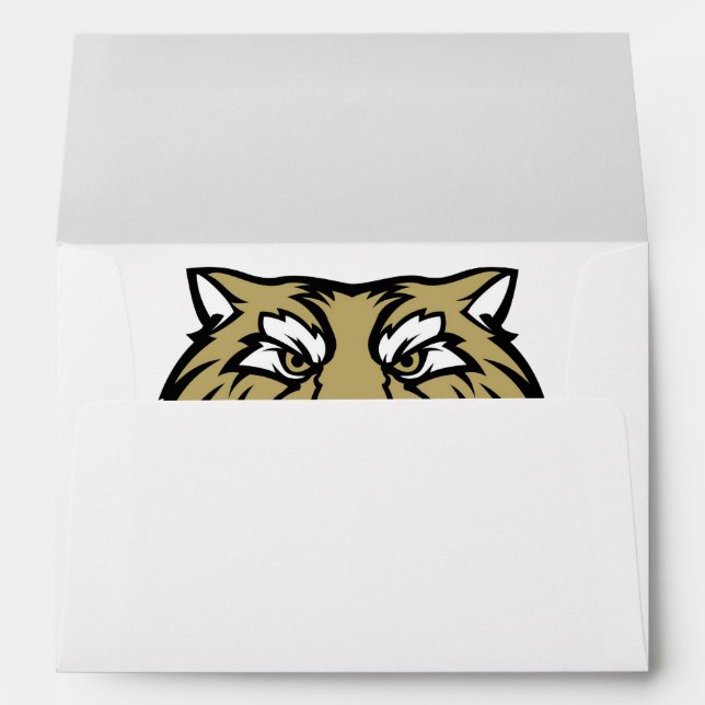 Personalized School Mascot White Graduation Envelope (Back (Bottom))