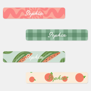 Personalized School Name Labels for Girls