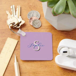 Personalized School Name Monogram for couple Keychain