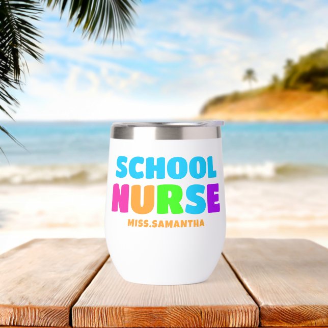 Personalized School Nurse Name (Beach)