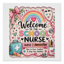 Personalized School Nurse Office Door Sign | Colou