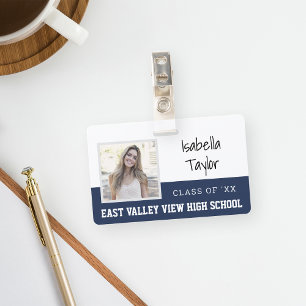 Personalized School Reunion Yearbook Photo Badge
