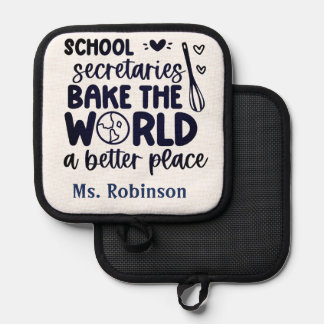 Personalized School Secretary Pot Holder