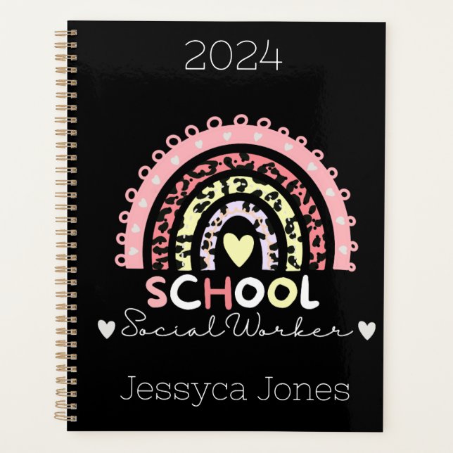 Personalized School Social Worker Planner (Front)