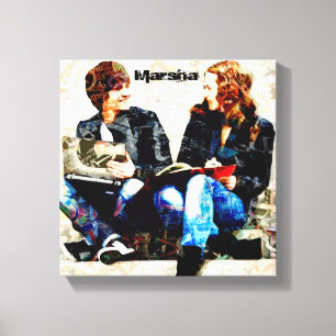 Personalized School Themed Teens Collage Canvas Print