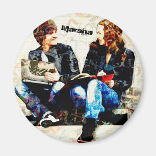 Personalized School Themed Teens Collage Magnet