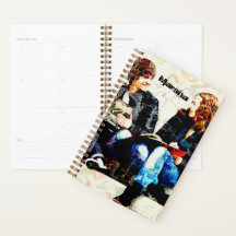 Personalized School Themed Teens Collage  Planner