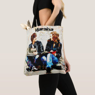 Personalized School Themed Teens Collage Tote Bag
