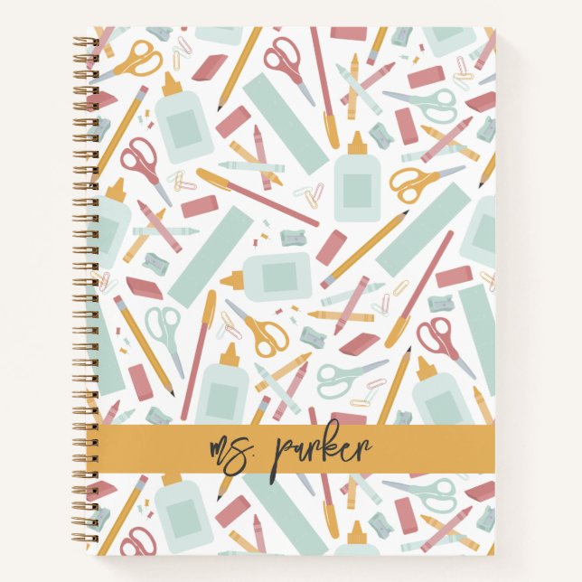 Personalized School Tools Notebook (Front)
