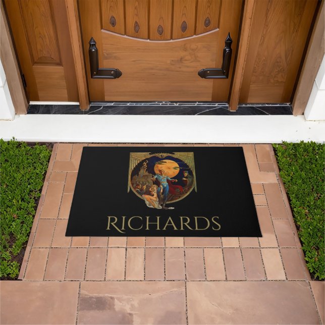 Personalized Sci-Fi Hero Doormat (Outdoor)