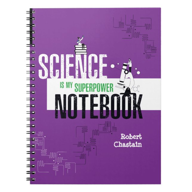 Personalized Science Biology Lab Notebook (Front)