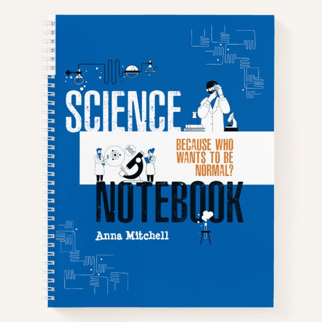 Personalized Science Chemistry Laboratory Notebook (Front)