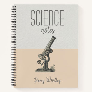 Personalized Science Class Notes Notebook