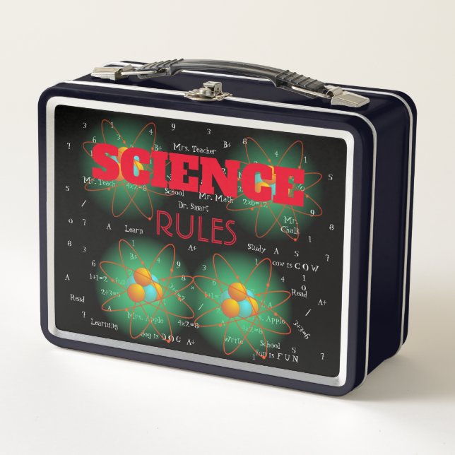 Personalized Science Rules Lunchbox (Front)