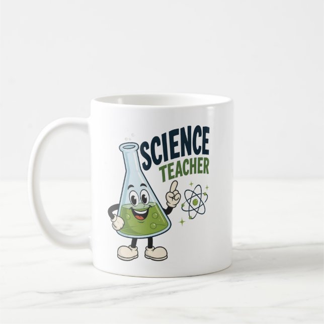 Personalized Science Teacher Gift Coffee Mug (Left)