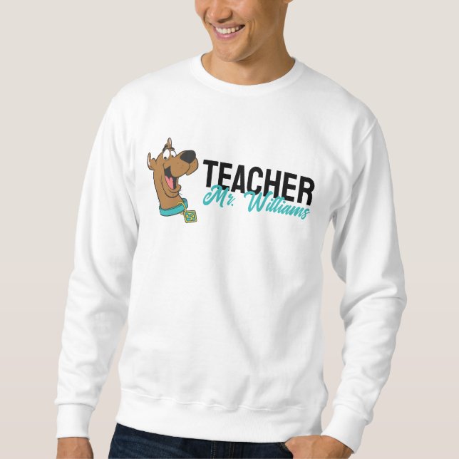 Personalized | Scooby-Doo Happy Face Teacher Sweatshirt (Front)