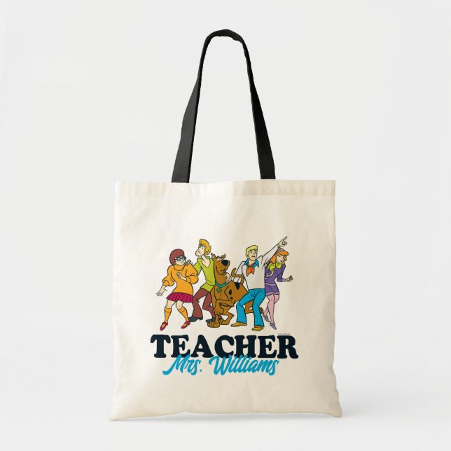 Personalized | Scooby-Doo Happy Face Teacher Tote Bag (Front)