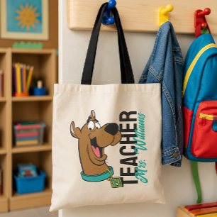 Personalized Scooby-Doo Happy Face Teacher Tote Bag