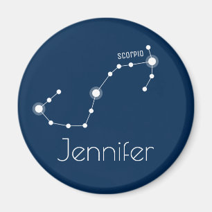 Personalized Scorpio Zodiac Constellation Magnet