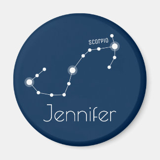 Personalized Scorpio Zodiac Constellation Magnet