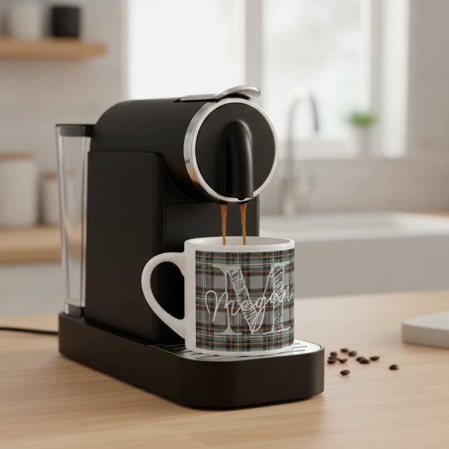 Personalized Scottish Plaid Coffee Mini Mug (Creator Uploaded)