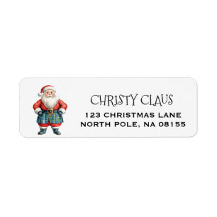 Personalized Scottish Santa Christmas 