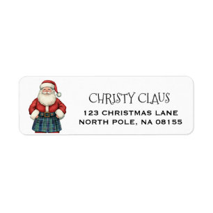 Personalized Scottish/Scotland Santa Christmas 