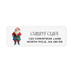 Personalized Scottish/Scotland Santa Christmas 