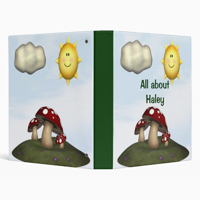 Personalized Scrapbook Photo holder Memory book Binder (Background)