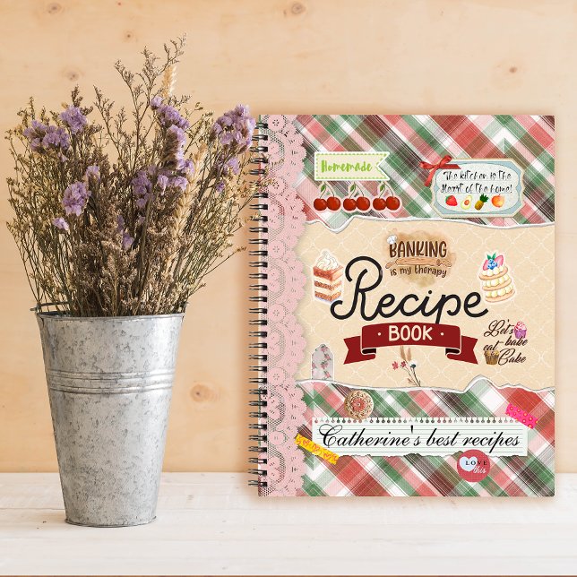 Personalized Scrapbooking Collage Style Recipe Notebook (Creator Uploaded)