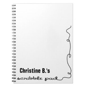 Personalized Scribble Pad Notebook