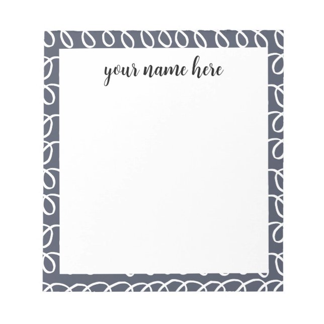 Personalized Scribbles Notepad (Front)