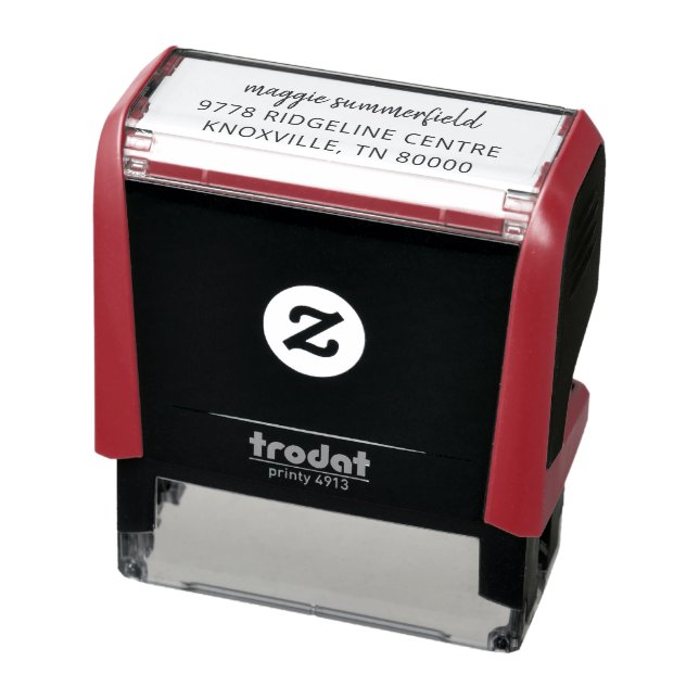 Personalized Script Business Owner Return Address Self-inking Stamp (Product)