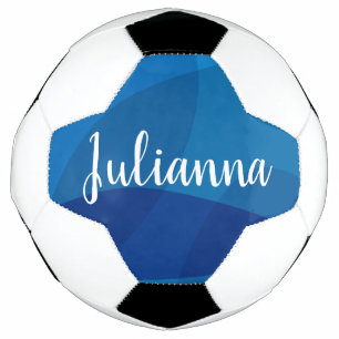 Personalized Script Girl Name Unique Sports Gift Soccer Ball