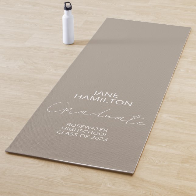 Personalized Script Graduate Gift Exercise Mat (In Situ)