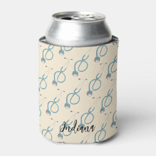 Personalized Script Medical Assistant Stethoscope Can Cooler