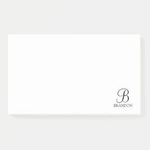 Personalized Script Monogram and Name Notepad
