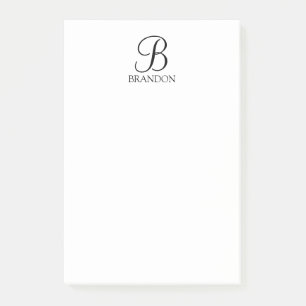 Personalized Script Monogram and Name Notepad